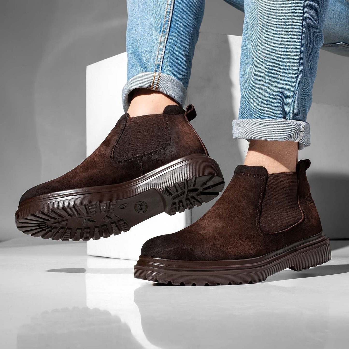 Chamois Suede Half Boots – M18