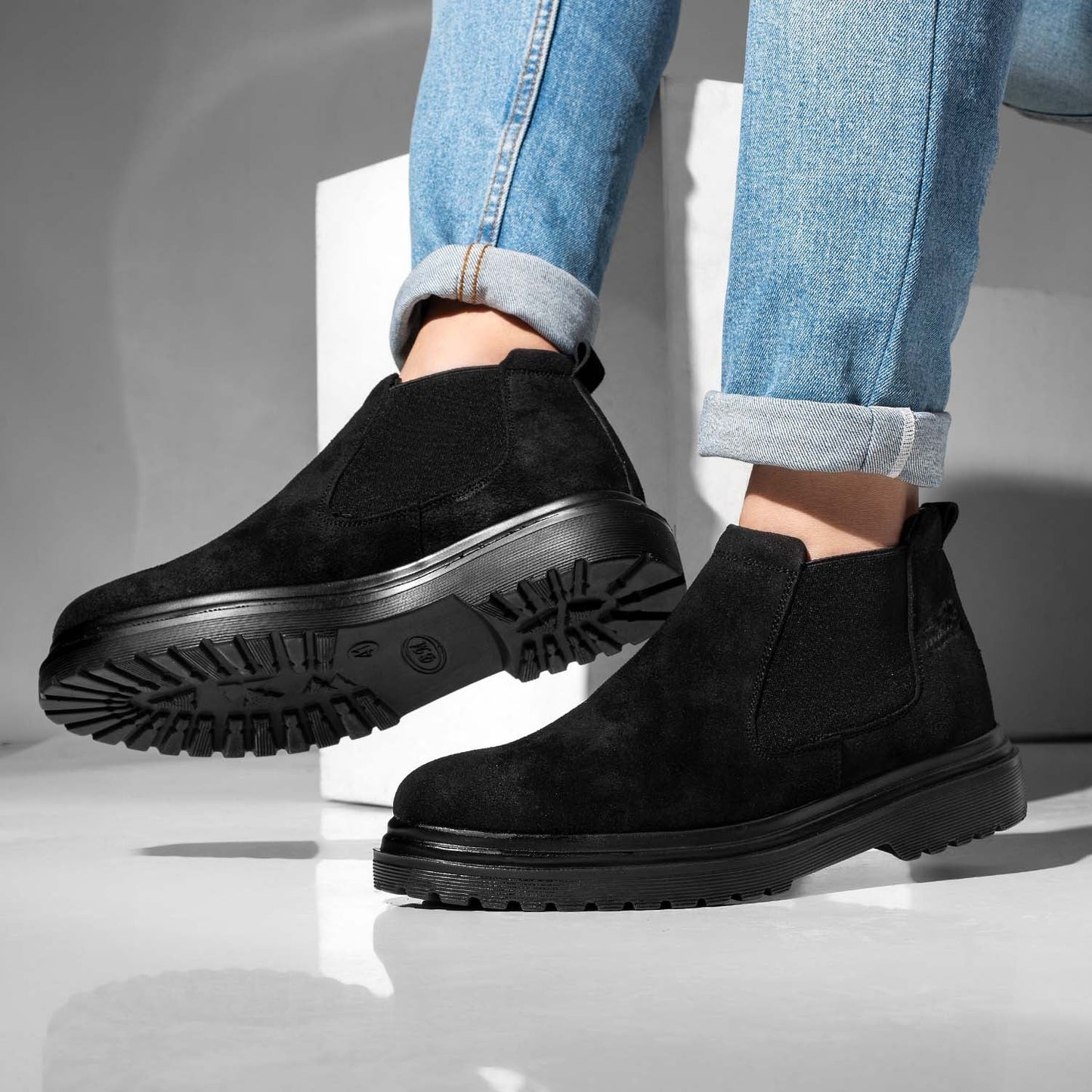 Chamois Suede Half Boots – M18