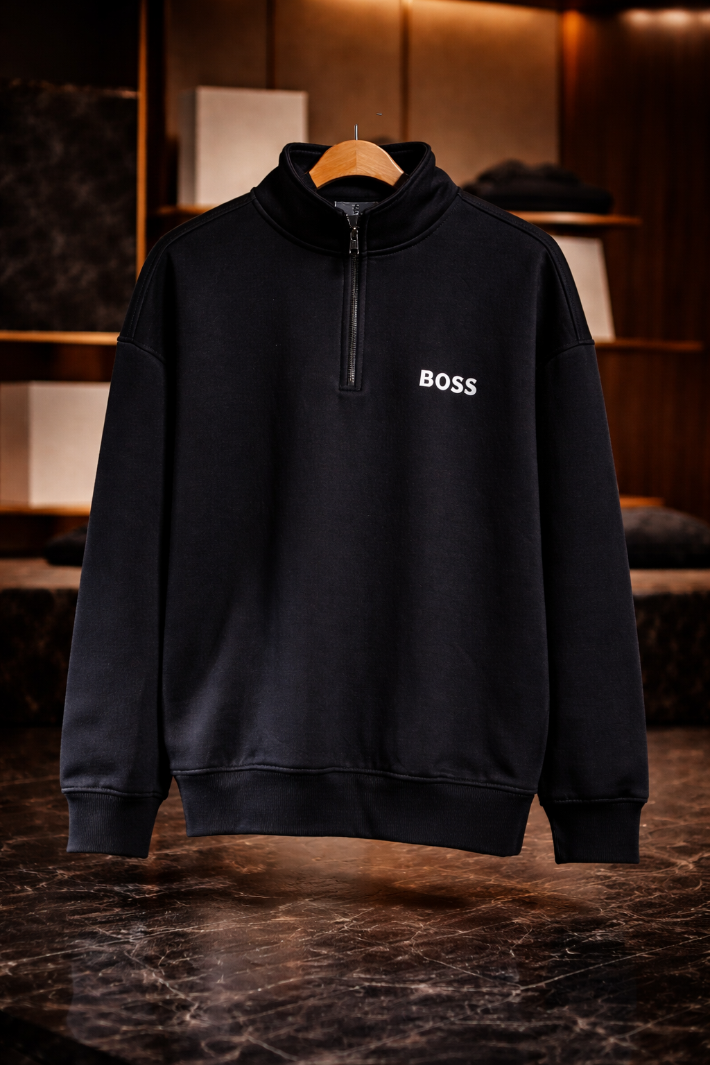 BOSS Quarter Zipper