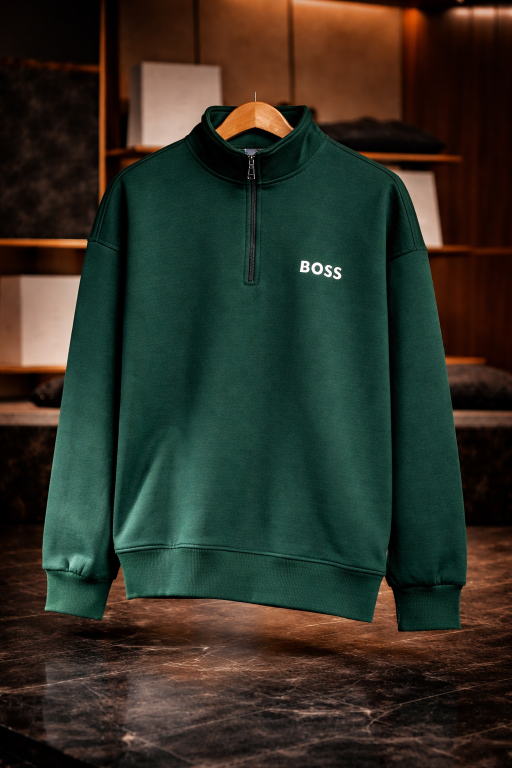 BOSS Quarter Zipper
