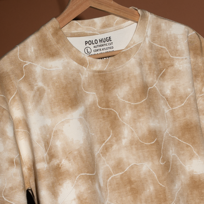 Interlock Pattern Tee – Round Neck