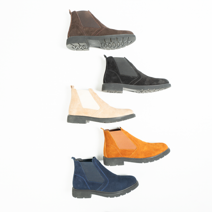 Chamois Suede Half Boots - H8