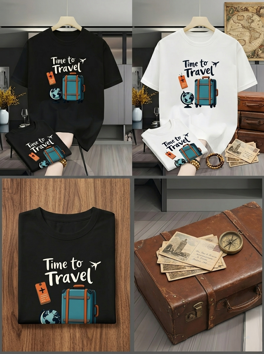 Time To Travel Tee – Polyvar Cotton